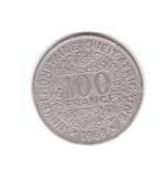 Moneda Africa de Vest 100 francs/franci 1969, stare relativ buna, curata