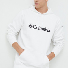 Columbia bluză CSC Basic Logo bărbați, culoarea alb, cu imprimeu 1681664