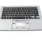 Tastatura Dell Inspiron Neagra 11 3147 cu Palmrest argintiu, 11 3148 cu Palmrest argintiu
