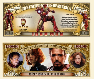 !!! SUA = FANTASY NOTE (TJ6) = FILMUL IRON MAN CU ROBERT DOWNEY JR. - 2021 - UNC foto