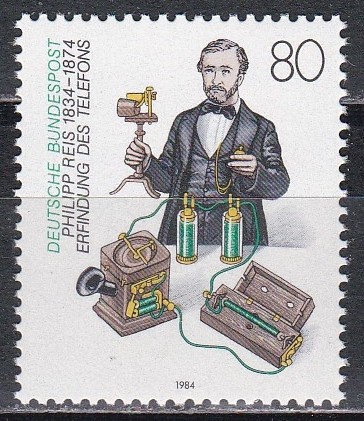 Germania 1984 - 150 de ani de la nașterea lui Philipp Reis, inventator, MNH