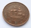 54. Moneda Africa de Sud 1 penny 1942