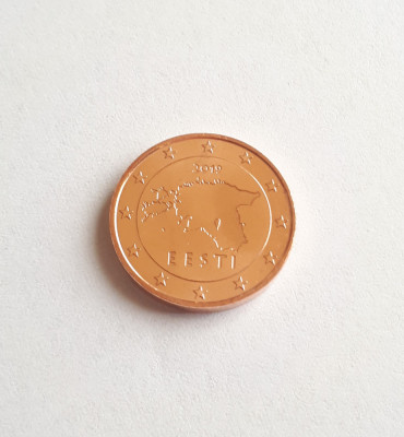 Estonia - 1 Cent / Euro cent - 2019 - UNC (din fisic) foto