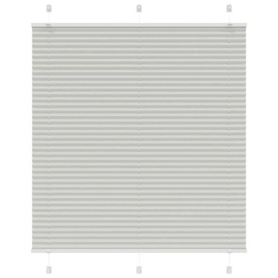 Jaluzea plisată gri deschis 115x100 cm Lățime țesătură 114,4 cm foto