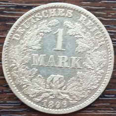 (A303) MONEDA DIN ARGINT GERMANIA - 1 MARK 1899, LIT. E, MAI RARA