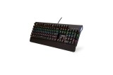 Tastatura Mecanica Spacer TKL RGB USB, Switch-uri Albastre, 87 Taste, Ergonomica, Durabila