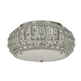 Plafoniera Maher, 4 lumini, acril/metal, transparent, 16,5 x 36 x 36 cm