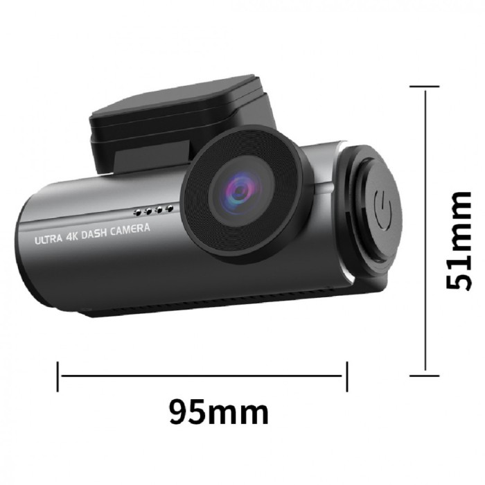 Camera Auto Ultra 4K, Super Compacta, Full HD 4K, 3840*2160P, WiFi 2.4 Ghz
