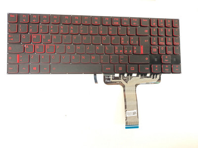 Tastatura Laptop, Lenovo, Legion Y520-15, Y520-15IKB, Y520-15IKBA, Y520-15IKBM, Y520-15IKBN, cu iluminare, layout it (italiana) foto