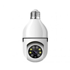 Camera de supraveghere cu microfon, wireless, IP, PTZ, 360˚, WI-FI, E27, V380 foto