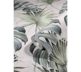 Tapet Marburg New Spirit 32746: Gri Verde Frunze Moderne, Vinil Extralavabil, 53cm x 10m, Vlies