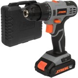 Sthor 78081 - Masina de gaurit si insurubat cu percutie cu 1 acumulator Li-Ion 20 V 2 Ah 26 Nm led iluminare valiza plastic