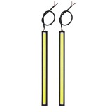 Cumpara ieftin Set 2x Banda auto LED, lumini de zi, putere 12W, 28 LED, culoare alba 6500K, lungime 17 cm