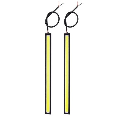 Set 2x Banda auto LED, lumini de zi, putere 12W, 28 LED, culoare alba 6500K, lungime 17 cm foto