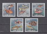 A12 S6 1 - Timbre foarte vechi - Guineea Bissau - fauna marina, Stampilat