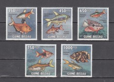 A12 S6 1 - Timbre foarte vechi - Guineea Bissau - fauna marina