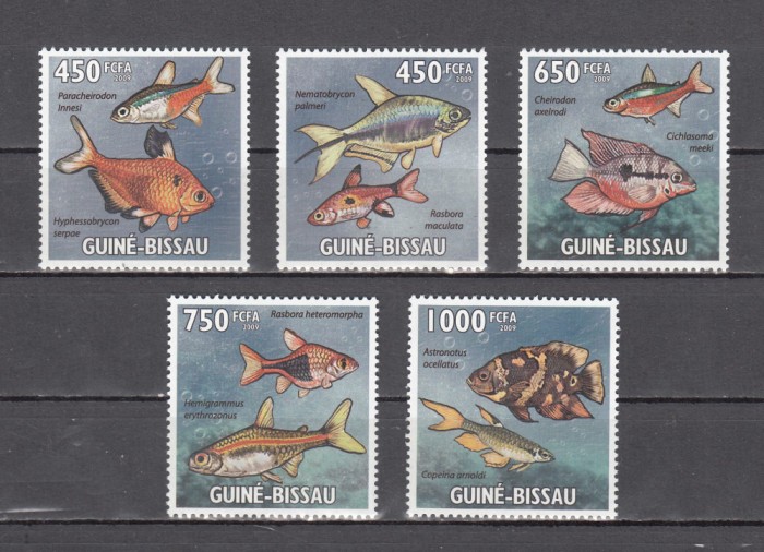 A12 S6 1 - Timbre foarte vechi - Guineea Bissau - fauna marina