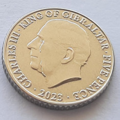 308. Moneda Gibraltar 5 Pence 2023 (Coronation)
