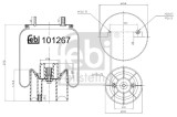 FEBI BILSTEIN 101267 Burduf, suspensie pneumatica