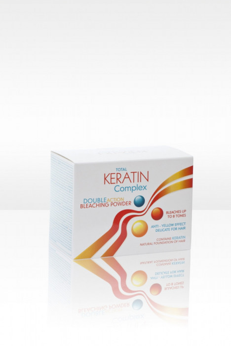 Pudra decoloranta Total Keratin Complex cu cheratina si pigment violet 500 gr / cod. 55.