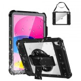 Husa Waterproof pentru Apple iPad (2025) / (2022), ShellBox, Neagra