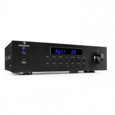 Auna AV2-CD850BT, amplificator stereo pe 4 zone, 8 x 50 W RMS, bluetooth, USB, CD,&amp;amp;amp;nbsp;negru foto