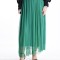 Fusta Tulle Longuette cu jupa si elastic in talie - Verde