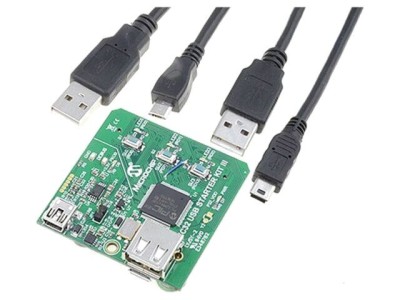Kit dezvoltare PIC32MX450F256L USB OTG foto