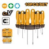 Surubelnite cu suport 10 pcs - Ingco HKSD1058