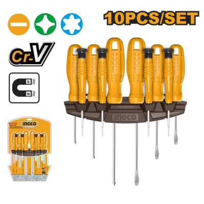 Surubelnite cu suport 10 pcs - Ingco HKSD1058 foto
