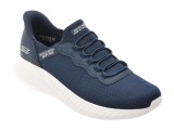 Pantofi sport SKECHERS bleumarin, BOBS SQUAD CHAOS, din material textil