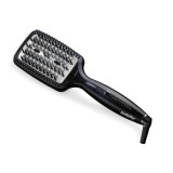 Perie de indreptat parul BaByliss HSB101E, Invelis ceramic, 200&amp;#186;, Negru