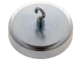 Magnet fix ferită 350N 63mm cu c&acirc;rlig ELESA GANTER