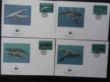 Palau-WWF,FDC fauna marina-set complet