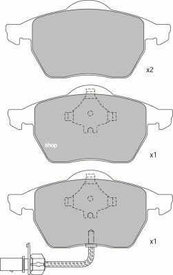 Set placute frana,frana disc AUDI A6 Avant (4B5, C5) (1997 - 2005) KRIEGER 0950006293 foto
