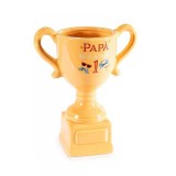 Cumpara ieftin Cupa cadou ceramica multicolora Papa cm 12 x 7 x 14,5 H