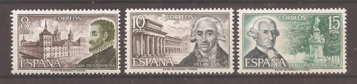 Spania 1973 - Arhitecții spanioli, MNH