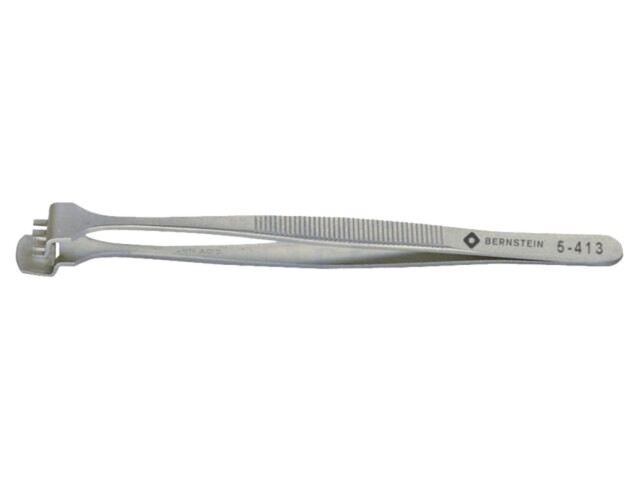 Pensetă BERNSTEIN 130mm pentru poziționare elemente din oțel inoxidabil