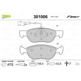 Set placute frana disc Alfa Romeo 145, 146, 155, 156; Fiat Bravo I, Coupe, Marea; Lancia Dedra Sw, Delta II, Lybra, 52.6x156.5x17mm, parte montare
