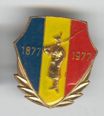 Insigna 1877 - 1977 - DOROBANTUL foto