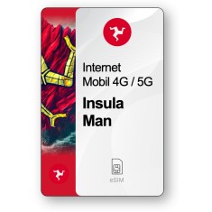 eSIM Internet Insula Man, valabil 7 zile, trafic 1 GB, Standard