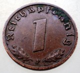 B.124 GERMANIA 1 REICHSPFENNIG 1938 F, Europa, Bronz