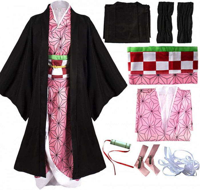 oroki Shoto Anime Costum Cosplay Costum Costum Costum Complet Set cu Coafura si