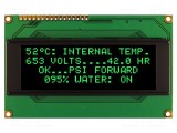Afișaj OLED alfanumeric 20x4 NEWHAVEN DISPLAY, Dimensiuni 98x60x10mm, Verde, PIN 16