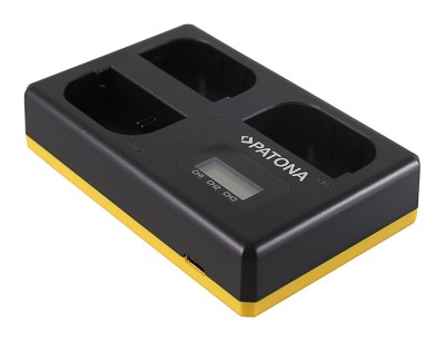 Incarcator Patona USB Triplu LP-E6 cu ecran LCD compatibil Canon 5D II 7D 60D 70D 6D 5D III-1924 foto