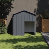 VidaXL Cușcă c&acirc;ine cu acoperiș antracit 117x103x123 cm oțel galvanizat