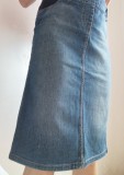 Fusta Blossom Jeans gravide denim made in Italy masura 40 bumbac calitativ