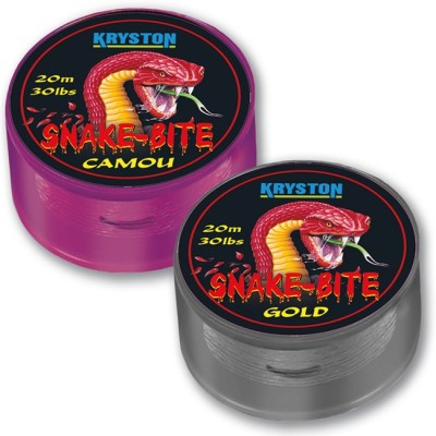 FIR TEXTIL KRYSTON SNAKEBITE COATED HOOKLINK 20m 30lb Camou foto
