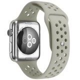 Cumpara ieftin Curea iUni compatibila cu Apple Watch Ultra/SE/8/7/6/5/4/3/2/1, 44mm, Silicon Sport, Grey