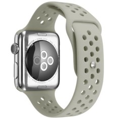 Curea iUni compatibila cu Apple Watch Ultra/SE/8/7/6/5/4/3/2/1, 44mm, Silicon Sport, Grey
